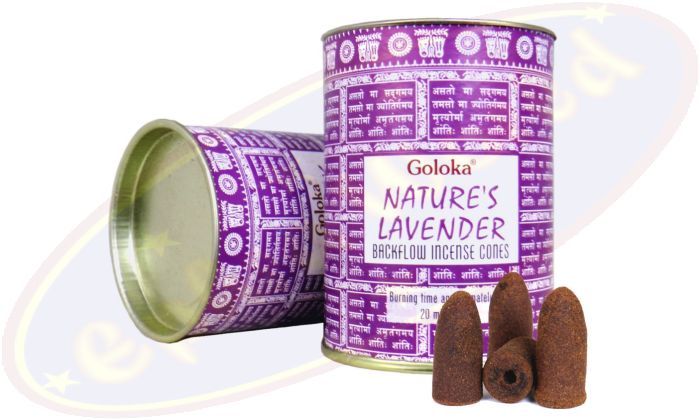 Goloka Rückfluss Räucherkegel Backflow Cones Nature´s Lavender