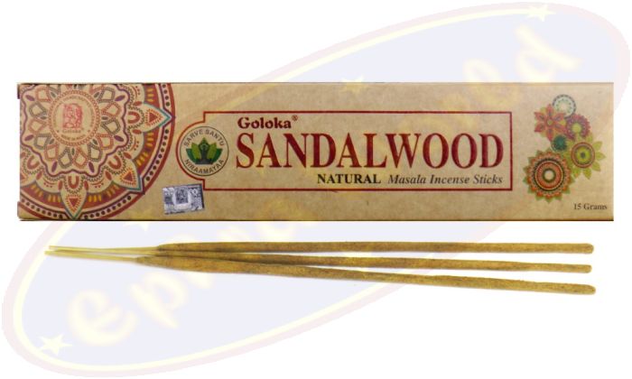 Goloka natürliche Masala Räucherstäbchen Sandalwood
