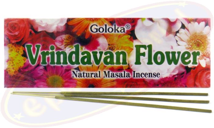 Goloka Vrindavan Flowers Masala Räucherstäbchen 100g