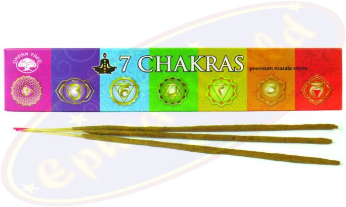 Green Tree Masala Räucherstäbchen 7 Chakras