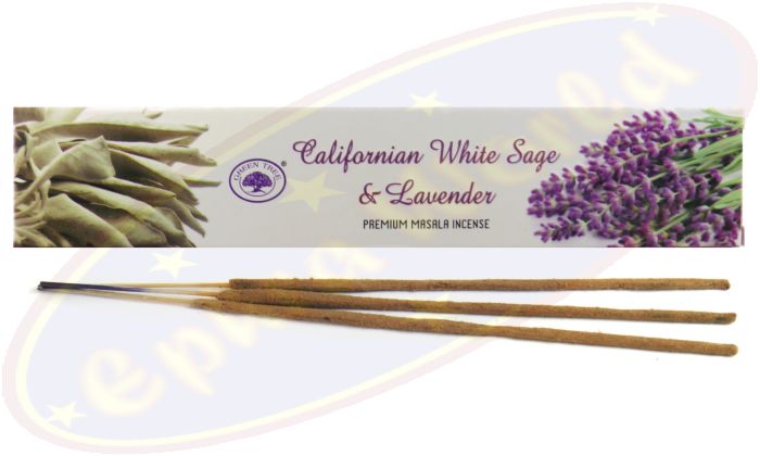 Green Tree Masala Räucherstäbchen Californian White Sage & Lavender