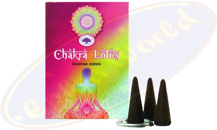 Green Tree Räucherkegel Chakra Lotus