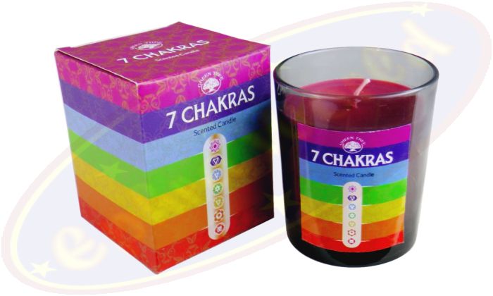 Green Tree Duftkerze 210g 7 Chakras