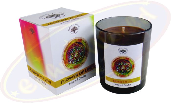 Green Tree Duftkerze 210g Flower Of Life