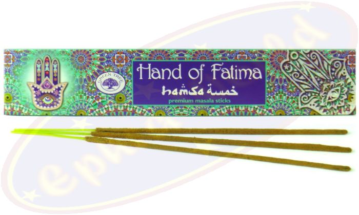 Green Tree Masala Räucherstäbchen Hand Of Fatima