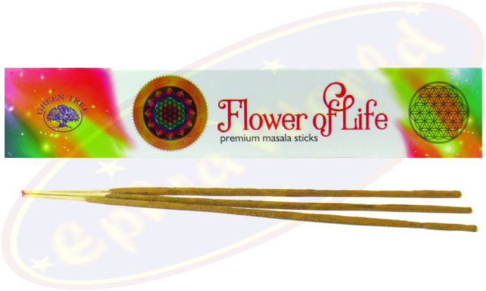 Green Tree Masala Räucherstäbchen Flower of Life