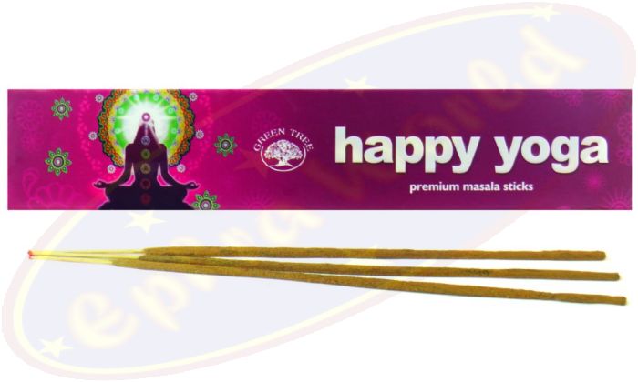 Green Tree Masala Räucherstäbchen Happy Yoga