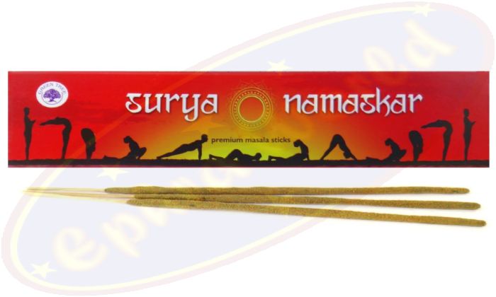 Green Tree Masala Räucherstäbchen Surya Namaskar