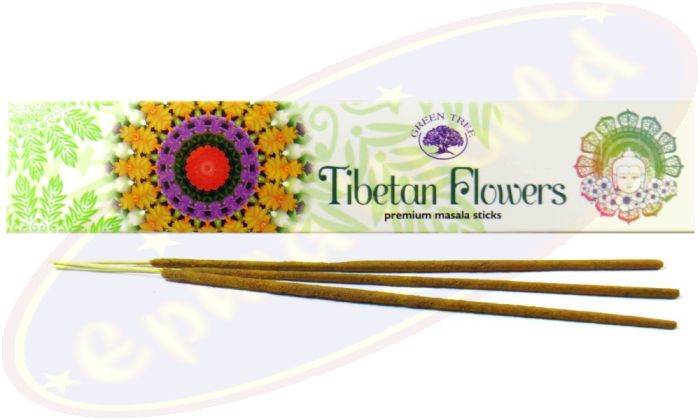 Green Tree Masala Räucherstäbchen Tibetan Flower