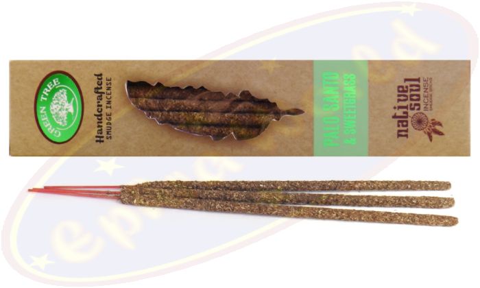 Green Tree Native Soul Palo Santo & Sweetgrass Smudge Räucherstäbchen