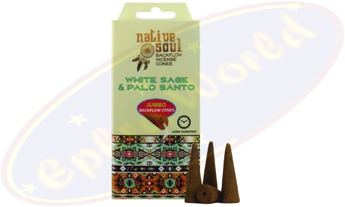 Green Tree Native Soul White Sage & Palo Santo Rückflussräucherkegel/Backflow Cones