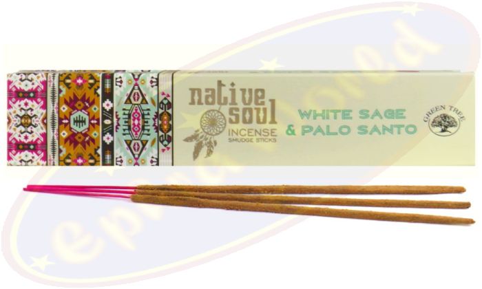 Green Tree Native Soul White Sage & Palo Santo Masala Räucherstäbchen