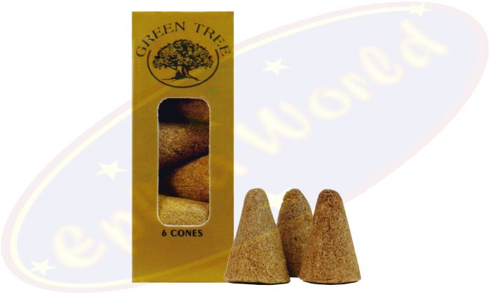 Green Tree Premium Palo Santo Natural Masala Räucherkegel