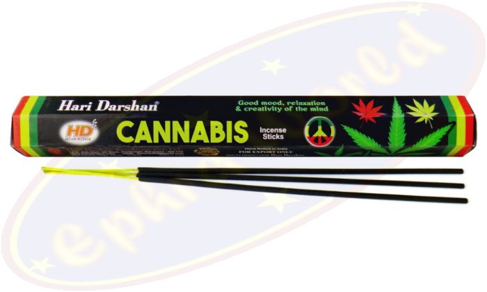 Hari Darshan Cannabis (Hanf) Räucherstäbchen