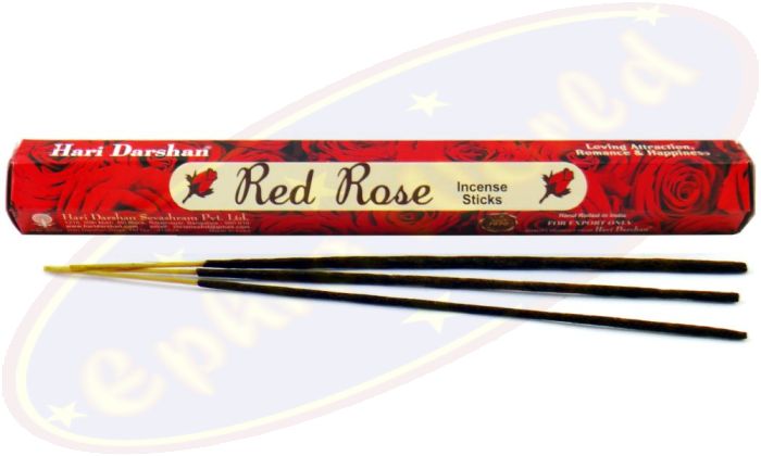 Hari Darshan Red Rose Räucherstäbchen