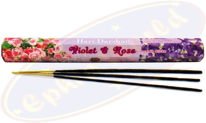 Hari Darshan Violet & Rose Räucherstäbchen
