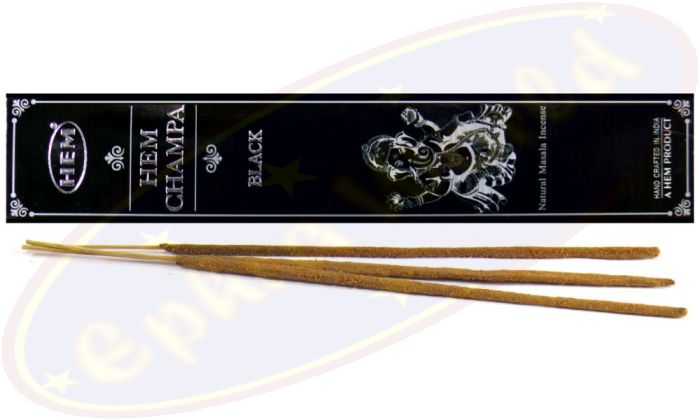 HEM Masala Räucherstäbchen Natural Black Champa