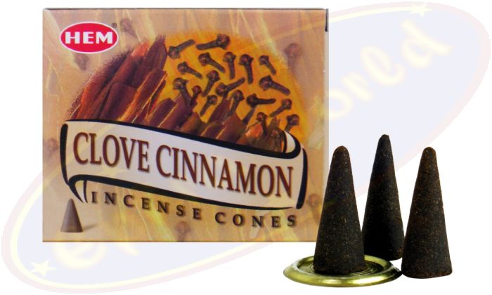 HEM Clove Cinnamon (Nelke Zimt) Räucherkegel