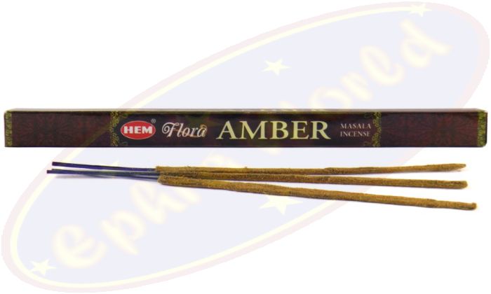 HEM Flora Amber (Bernstein) Masala Räucherstäbchen
