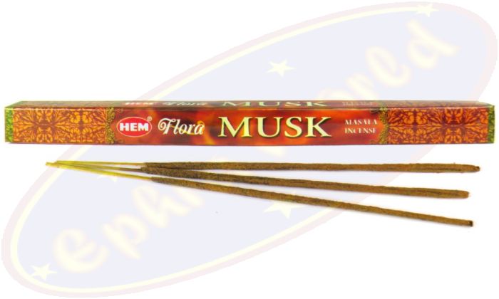 HEM Flora Musk (Moschus) Masala Räucherstäbchen