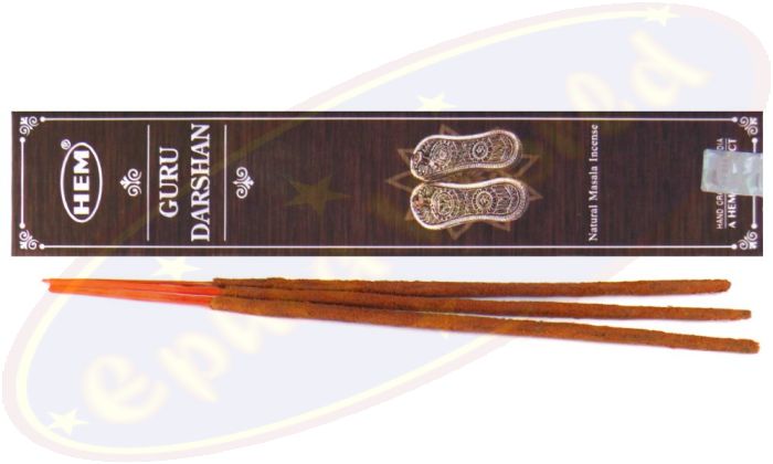 HEM Masala Räucherstäbchen Natural Guru Darshan