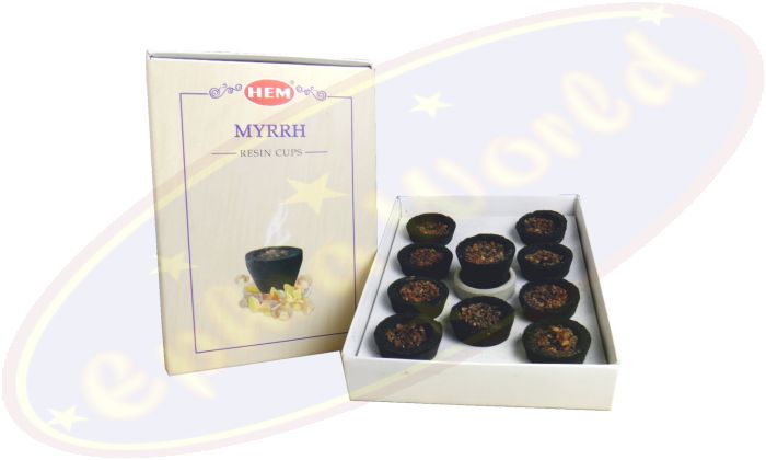 HEM Resin Cups Myrrh Räucherkohletöpfchen