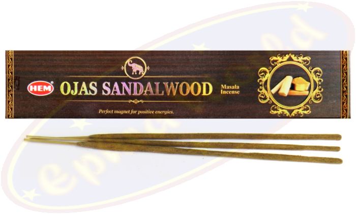 HEM Ojas Sandalwood/Sandelholz Masala Räucherstäbchen