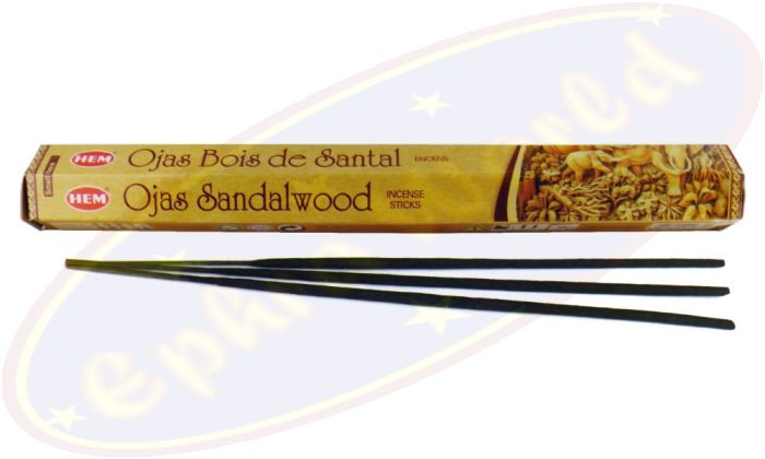 HEM Ojas Sandalwood (Sandelholz) Räucherstäbchen