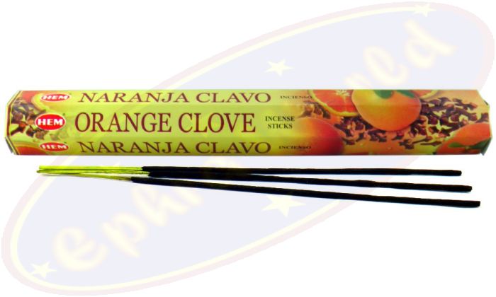 HEM Orange Clove Räucherstäbchen