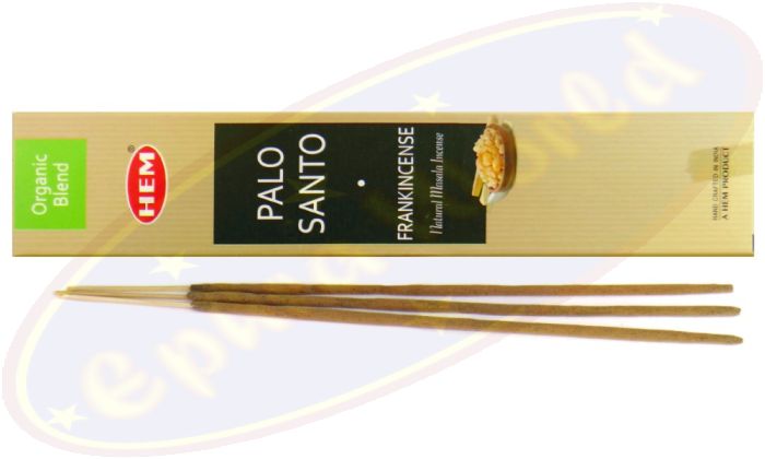 HEM Organic Blend Masala Räucherstäbchen Palo Santo Frankincense