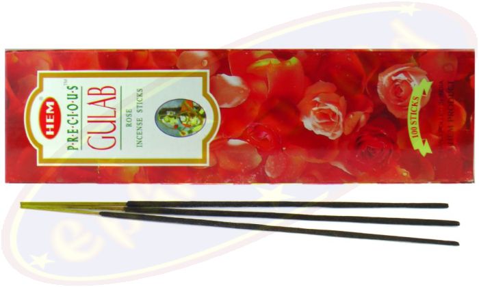 HEM Precious Rose/Gulap 100er Räucherstäbchen Eco