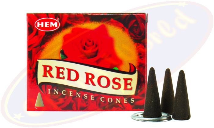 HEM Red Rose Räucherkegel