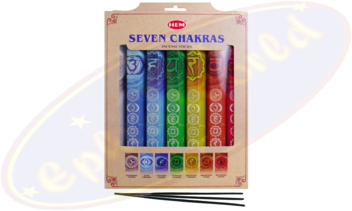 HEM 7x20 Seven Chakras Räucherstäbchen Set