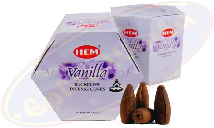 HEM Vanilla Backflow Cones Rückflussräucherkegel