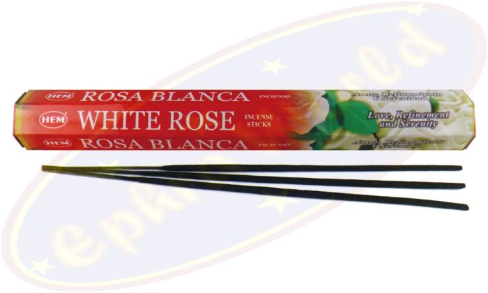 HEM White Rose Räucherstäbchen