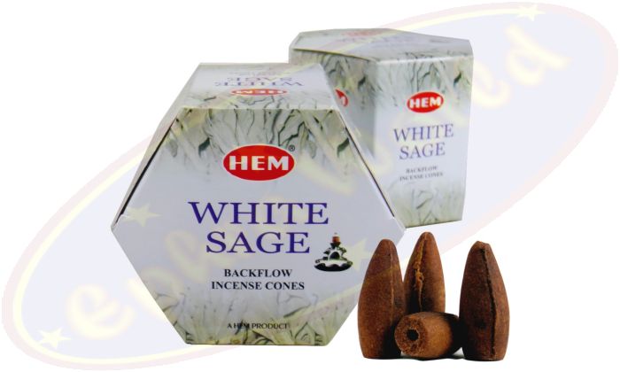 HEM White Sage Backflow Cones Rückflussräucherkegel
