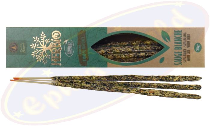 Herbio 100% Natural Smudge Räucherstäbchen White Sage