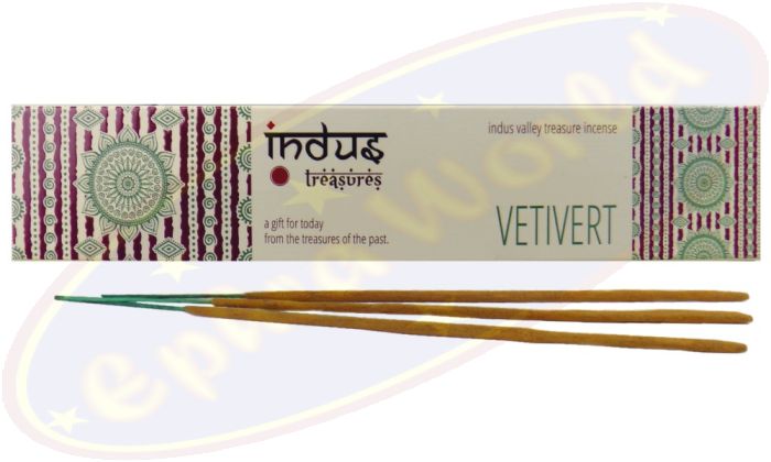 Indus Treasures Vetivert Masala Räucherstäbchen