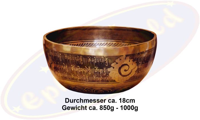Klangschale Klanggold Tibet handgraviert NEO 286/18