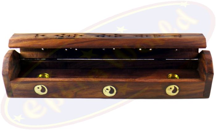 Komfort Räucherstäbchenhalterbox Motiv Yin Yang