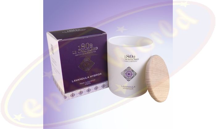 Le Chatelard 1802 Lavandula Hybrida Duftkerze 200g im Rauchglas