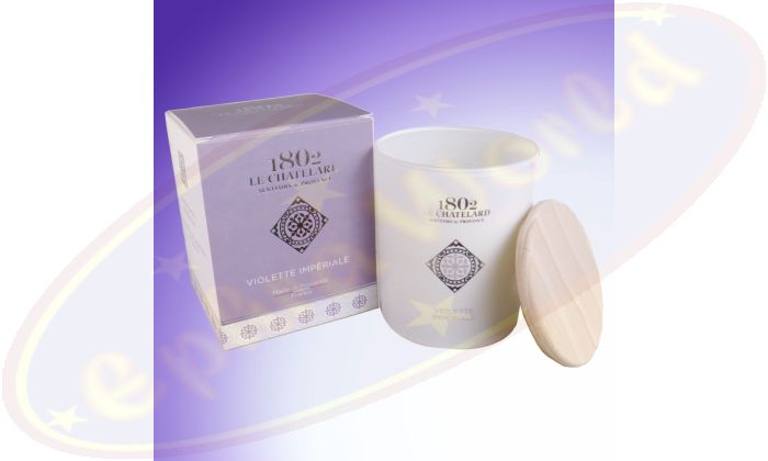 Le Chatelard 1802 Violette Imperiale Duftkerze 200g im Rauchglas
