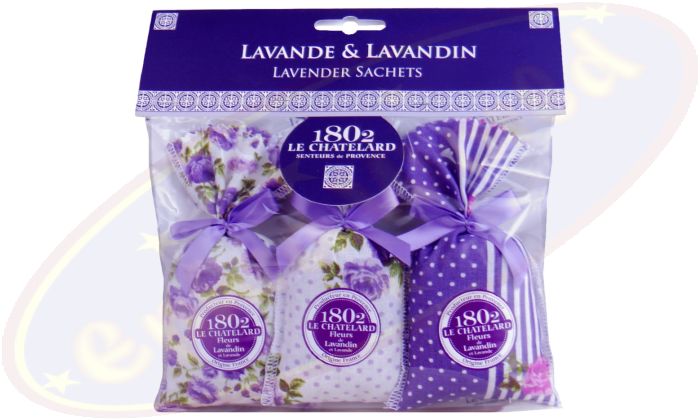 Le Chatelard 1802 Duftsäckchen Lavendel & Lavandin 3x18g Luberon Lila