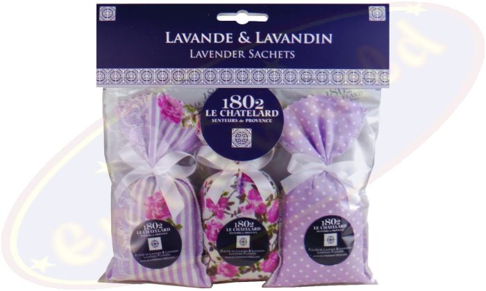 Le Chatelard 1802 Duftsäckchen Lavendel & Lavandin 3x18g Luberon Rosa