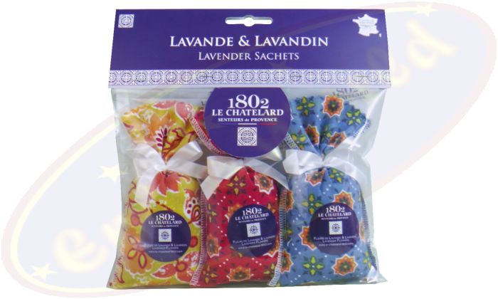 Le Chatelard 1802 Duftsäckchen Lavendel & Lavandin 3x18g Provence Chic
