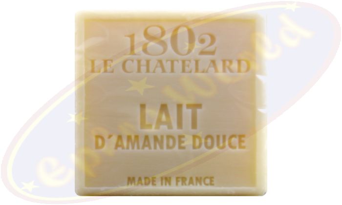 Le Chatelard 1802 palmölfreie vegane Seife 100g Süße Mandelmilch