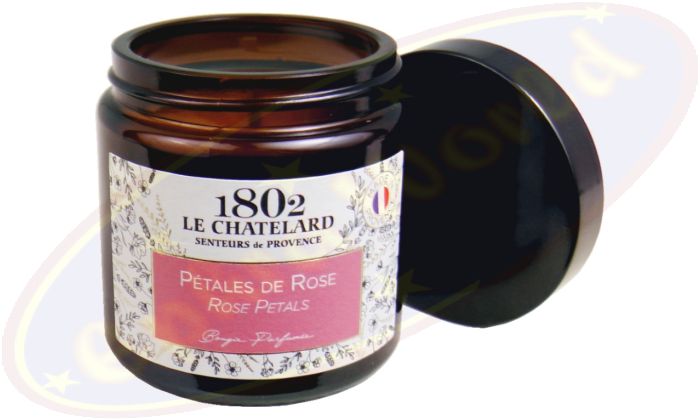 Le Chatelard 1802 vegane Duftkerze Rosenblüten 80g