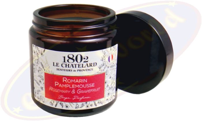 Le Chatelard 1802 vegane Duftkerze Rosmarin & Grapefruit 80g