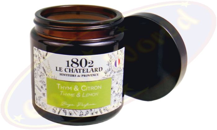 Le Chatelard 1802 vegane Duftkerze Thymian & Zitrone 80g