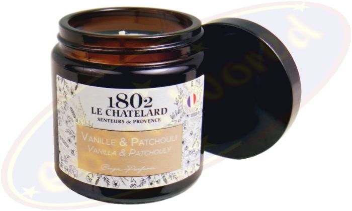 Le Chatelard 1802 vegane Duftkerze Vanille & Patschuli 80g